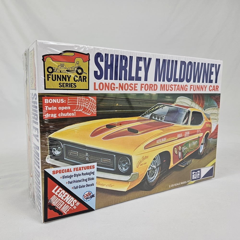 MPC Long-Nose Mustang Funny Car Model Shirley Muldowney 1:25 Scale Kit 1001 NISB